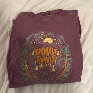 Nature backs long sleeve T-shirt large